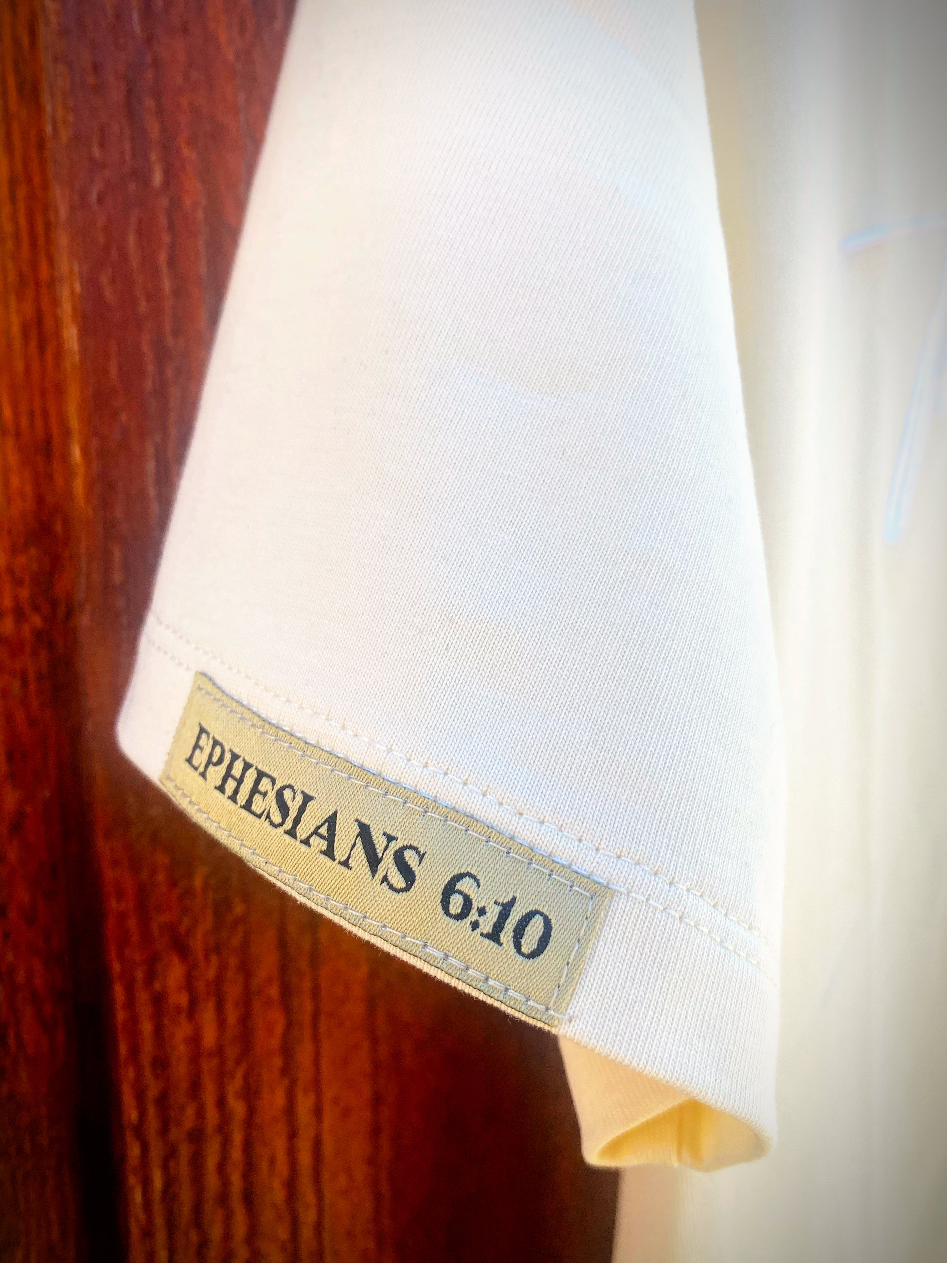 The Meek Collection Short Sleeve T-Shirt Cream THE ARMOR OF GOD™